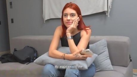 Pretty Redhead Latina PAWG Has To Reveal Her Best Slutty Skills At the Casting To Become a Model