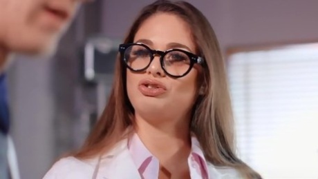 Hot MILF In Glasses Cathy Heaven fucks in the lab